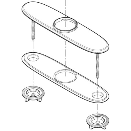 Pfister Pfister Plate Deck Ss 961-037S